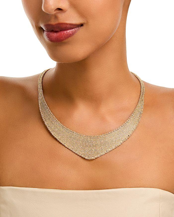 Alberto Amati 14K Yellow Gold Mesh Rope Necklace, 17"