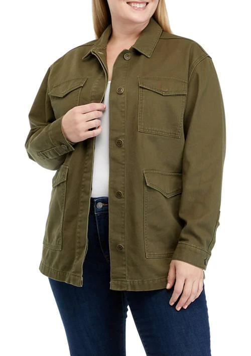 Wonderly Plus Size Denim Jacket 1