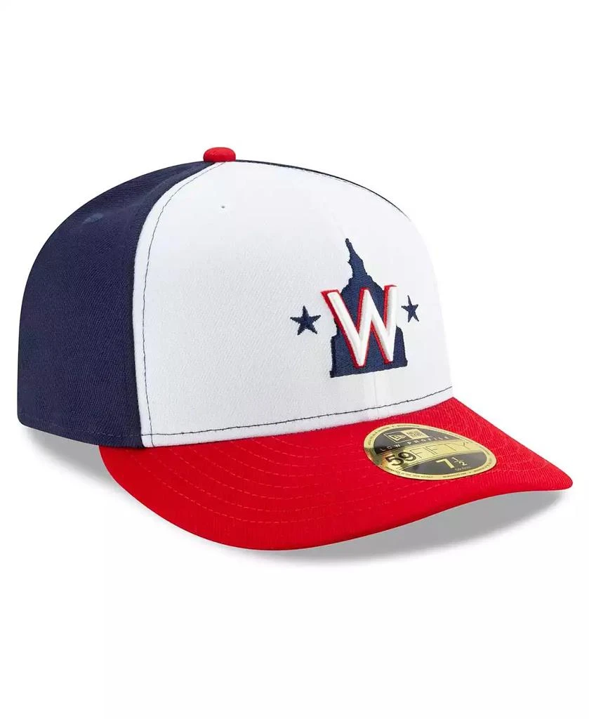 New Era Men's White and Navy Washington Nationals Alternate 2020 Authentic Collection On-Field Low Profile Fitted Hat 2