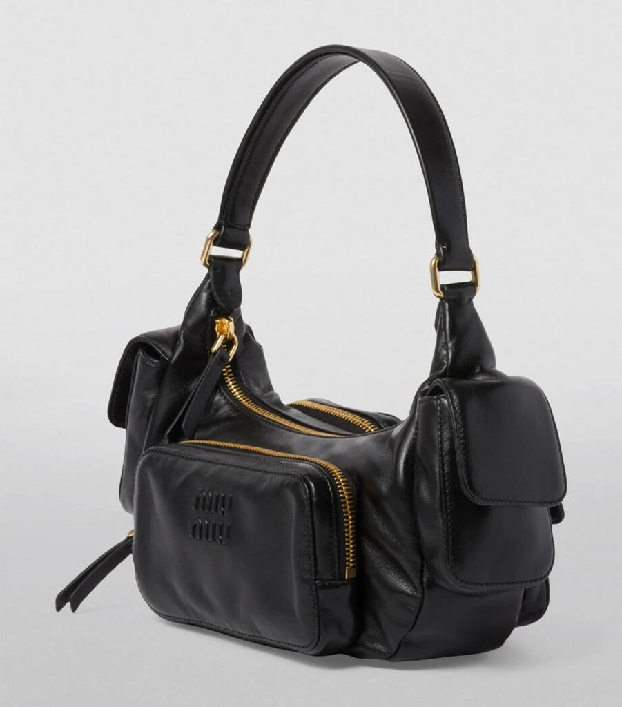 Miu Miu Leather Pocket Shoulder Bag 2