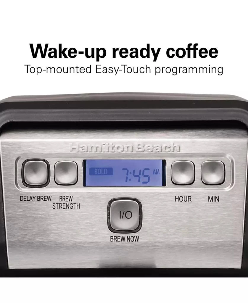 Hamilton Beach 12-Cup Compact Programmable Coffee Maker 5