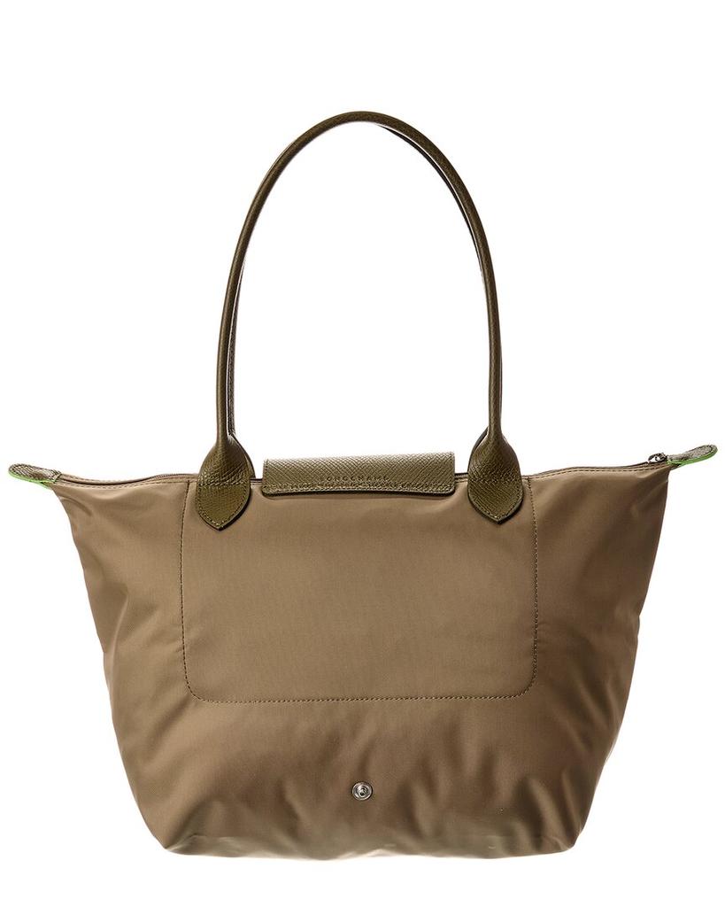 Longchamp Le Pliage Green Medium Canvas Long Handle Tote