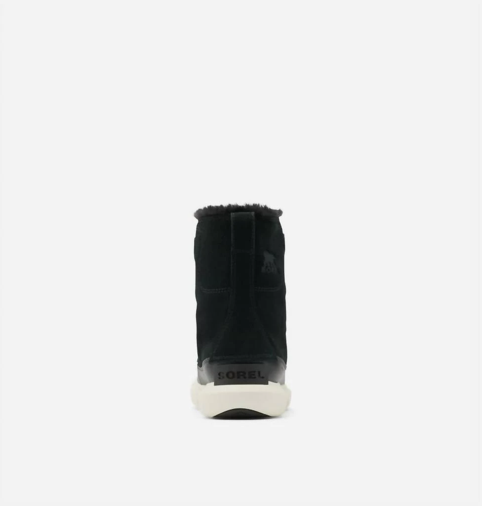 SOREL Women’S Explorer Ii Joan Faux Fur Wp Winter Boots In Black/fawn 3