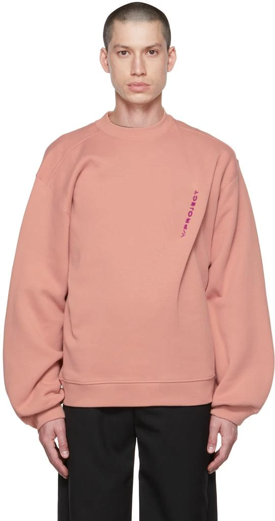 Y/Project Pink Pinched Sweatshirt 1