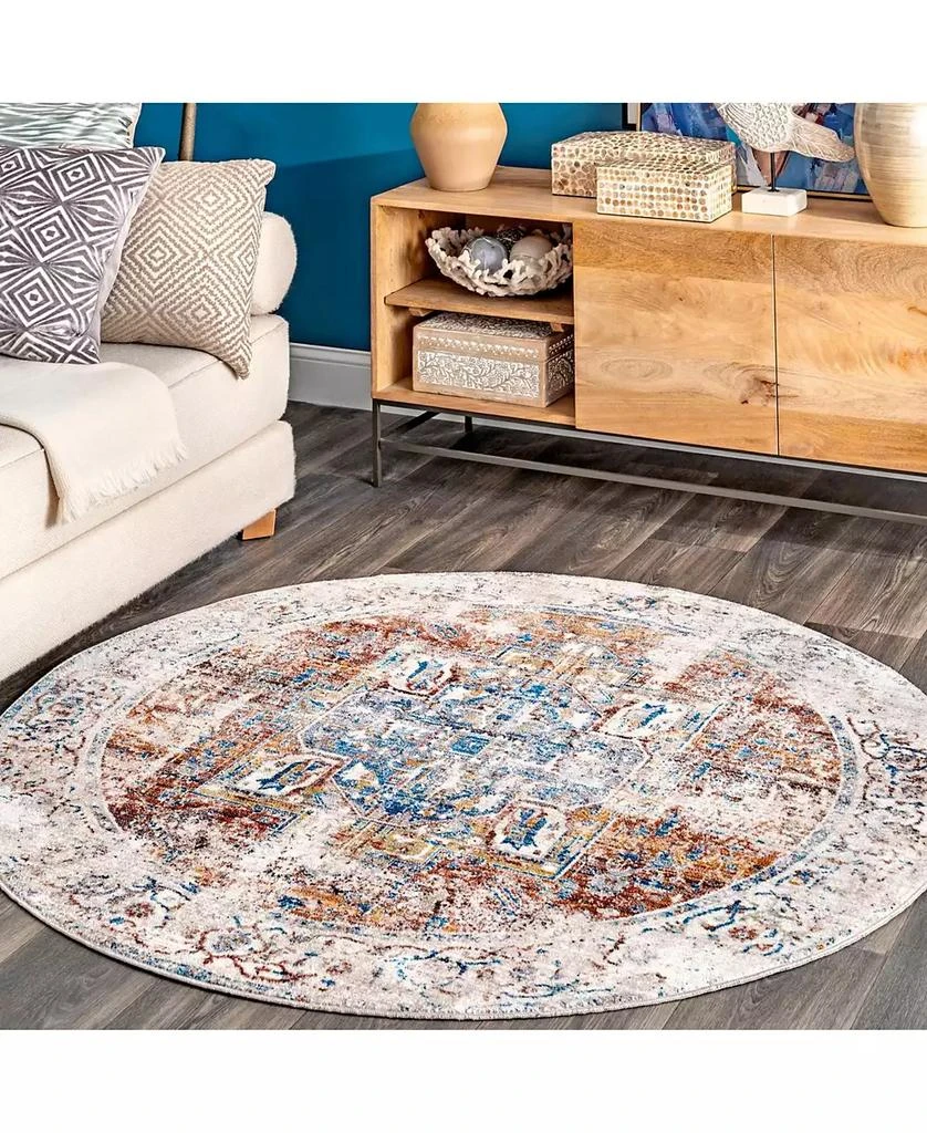 nuLOOM Mystic Ehtel Medallion Fringe 3' x 5' Area Rug 5