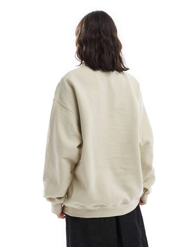 Miss Selfridge Miss Selfridge floral tapestry oversized sweatshirt in sand 2