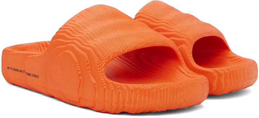 Adidas Orange Adilette 22 Slides 4