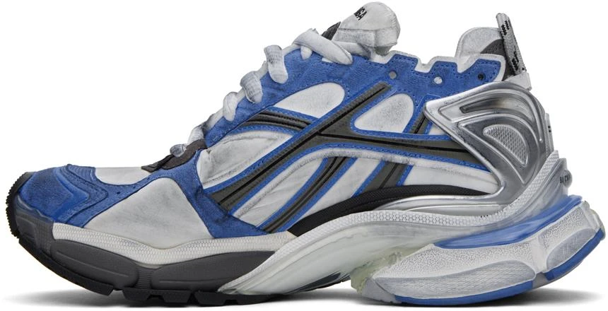 Balenciaga Blue & Gray Runner Sneakers 3