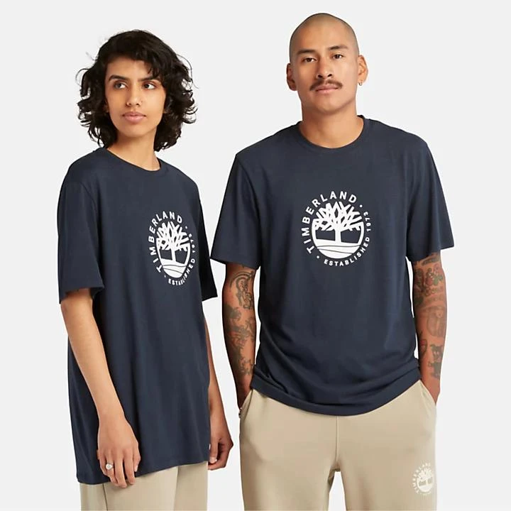 Timberland Refibra™ Logo Graphic Tee for Men in Navy 1