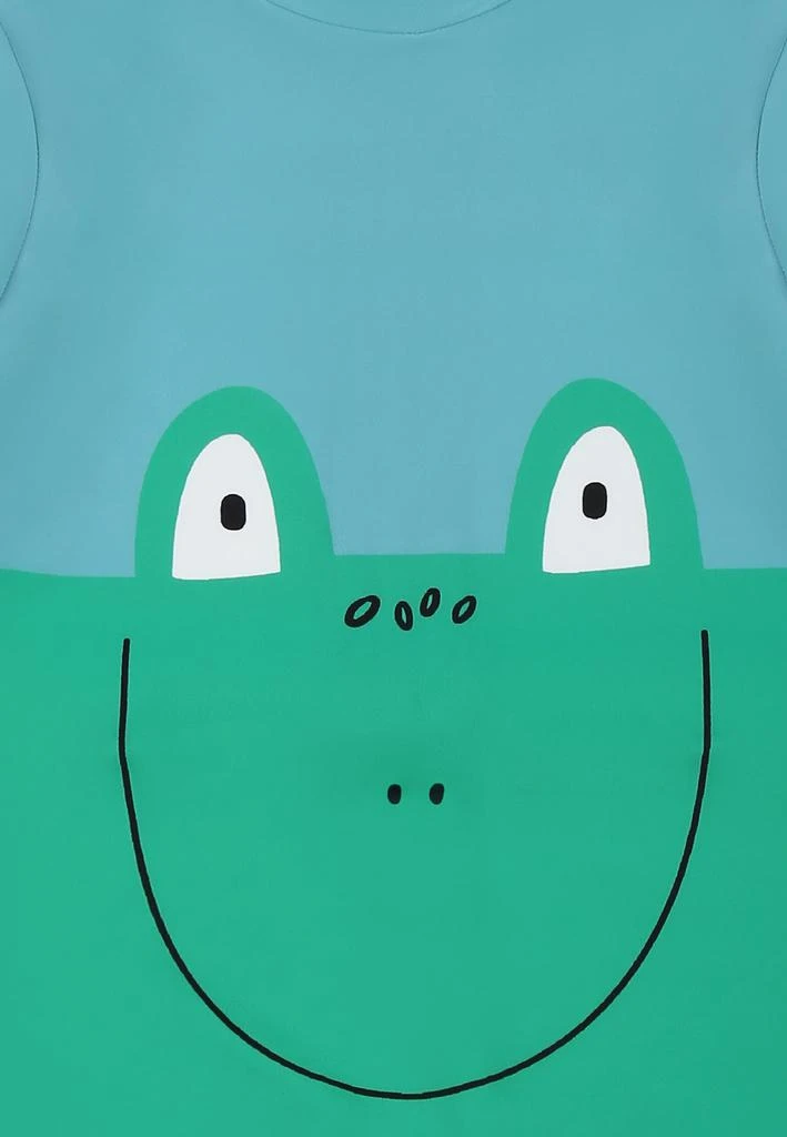 Stella McCartney Green Anti Uv Romper For Baby Boy With Frog 3