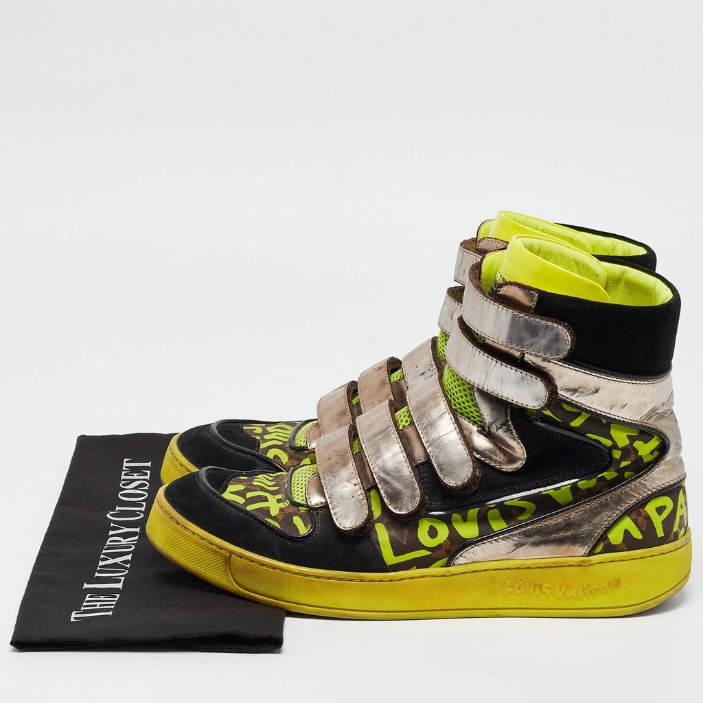 Louis Vuitton Louis Vuitton Multicolor Suede and Leather Graffiti Metallic-Trim Sneakers Size 42.5 9