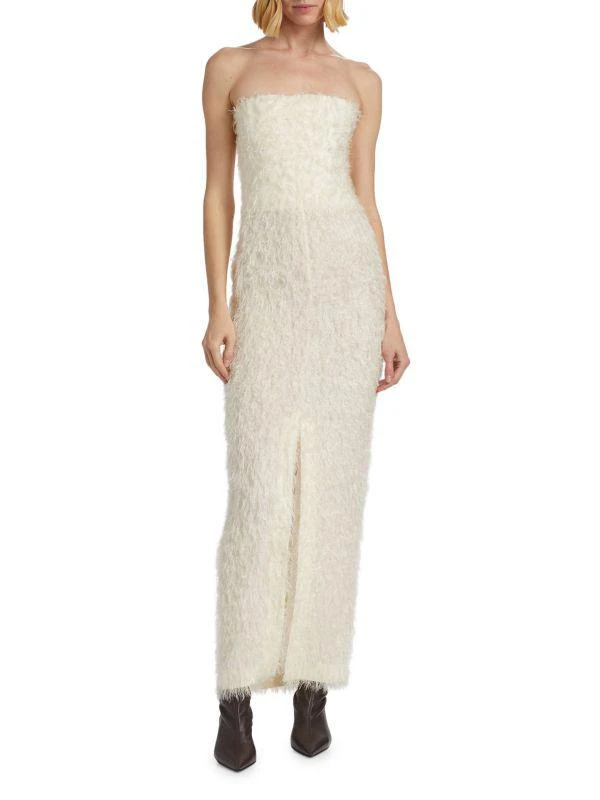Totême Strapless Fil Coupé Dress 1