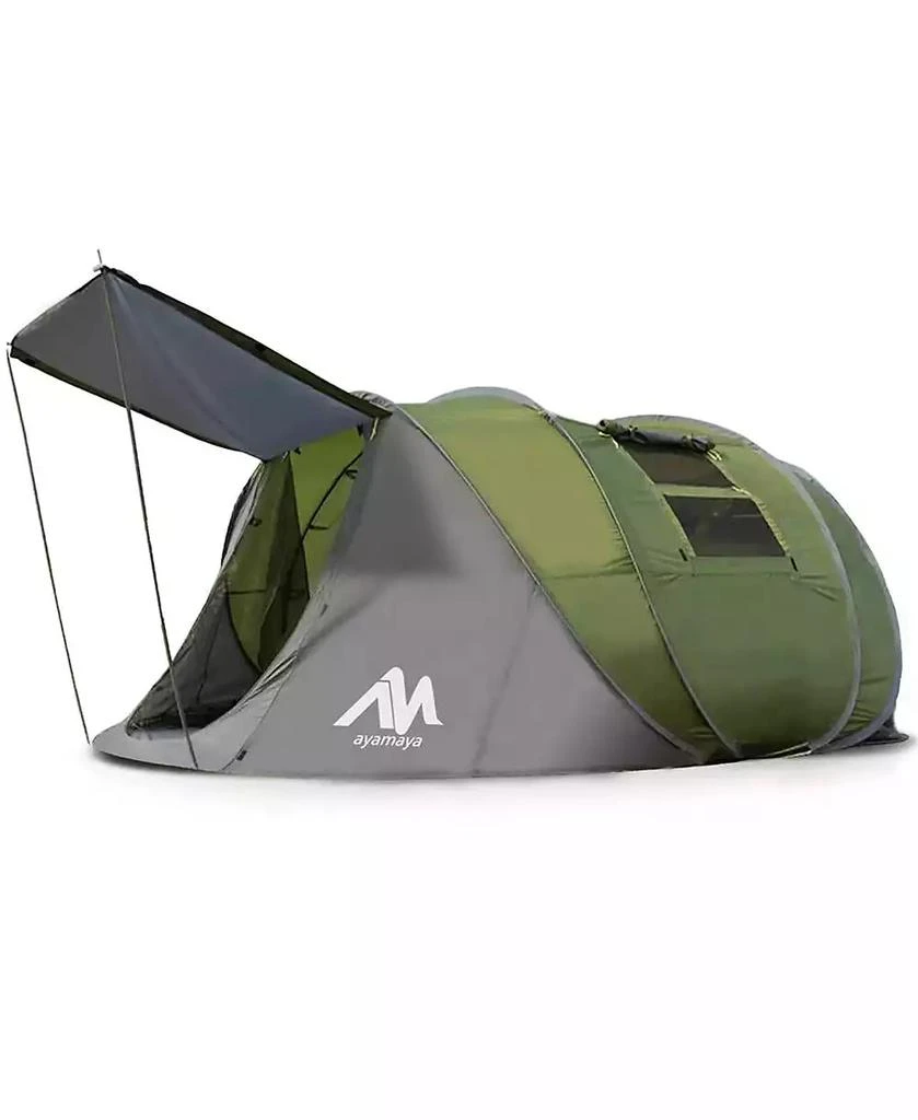 Ayamaya Adobe XL Instant Set-Up Pop-Up Family Tent – 4–6 Person Waterproof Shelter with Front Vestibule, Double Layer Protection, and No-Hassle Setup in Seconds