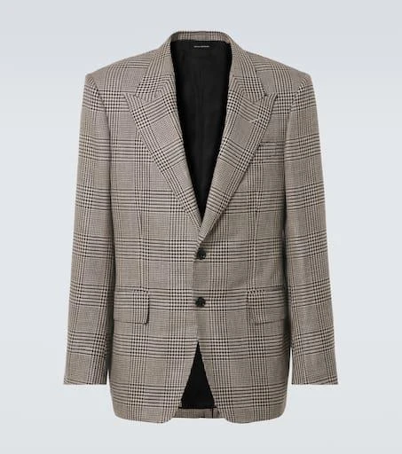 Tom Ford Shelton houndstooth wool-blend blazer 1