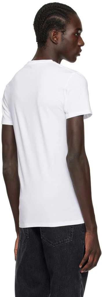 ZEGNA White V-Neck T-Shirt 3