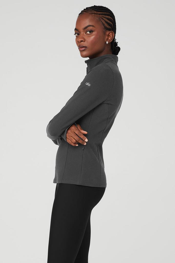 【Alo Yoga】Alosoft 1/2 Zip Rapid Pullover Alosoft 1/2 Zip Rapid Pullover - Black | ALO