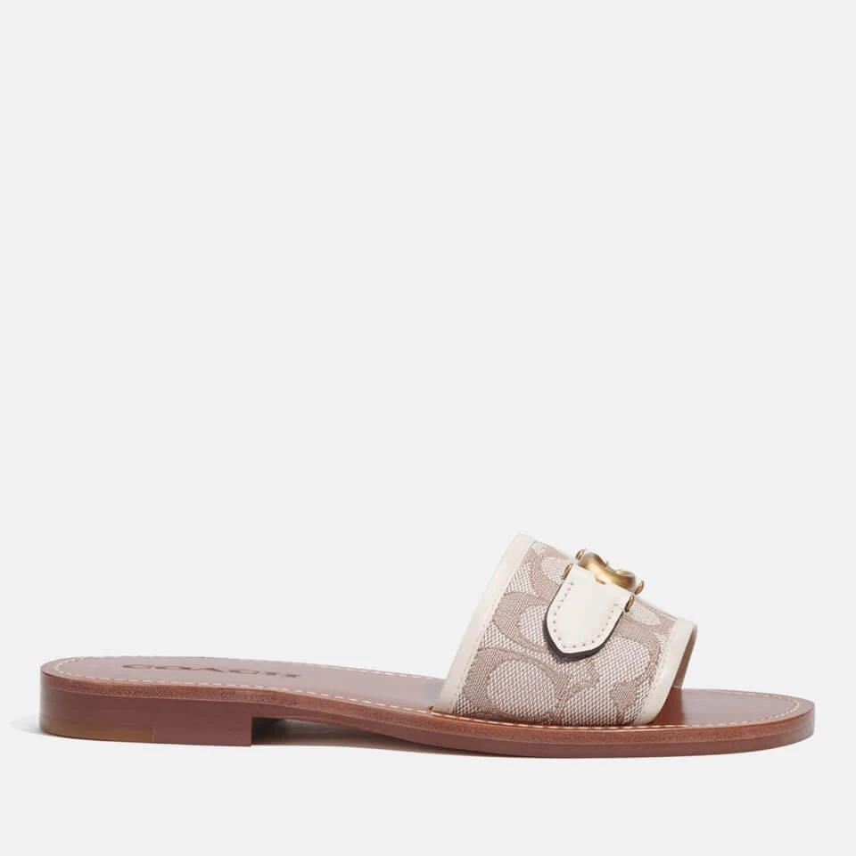 Coach COACH INA LOGO-JACQUARD SANDALS 1