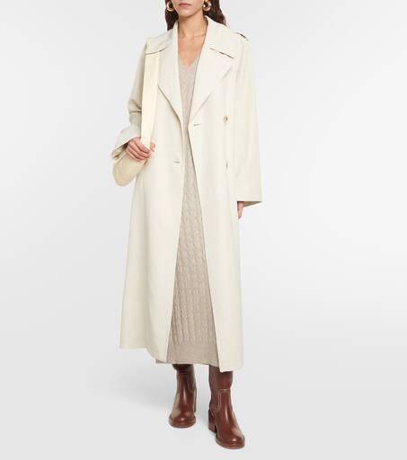 Jardin des Orangers Cable-knit cashmere sweater dress