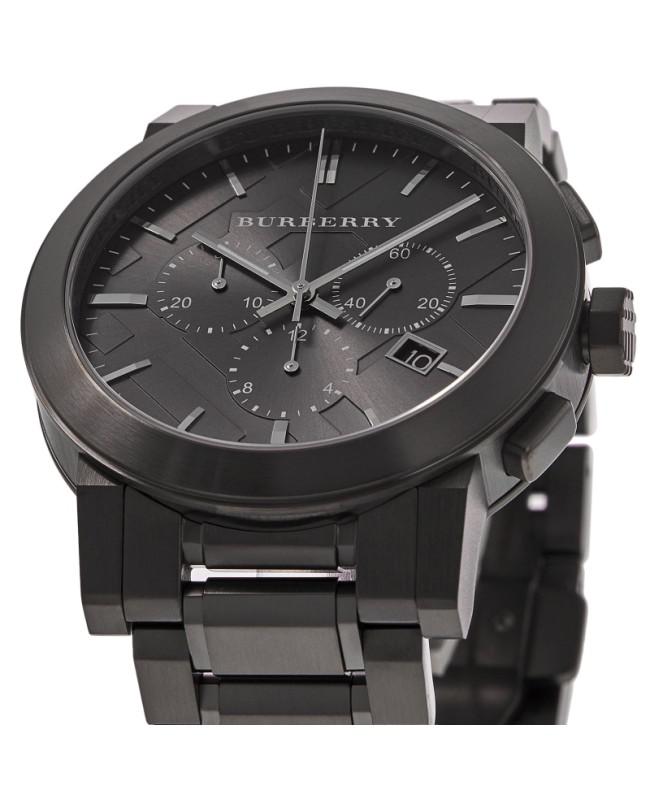 Burberry Burberry Men's Swiss Chronograph Gray Ion Steel 42mm Men's Watch BU9354