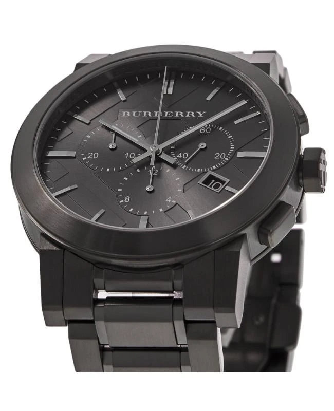Burberry Burberry Men's Swiss Chronograph Gray Ion Steel 42mm Men's Watch BU9354 2