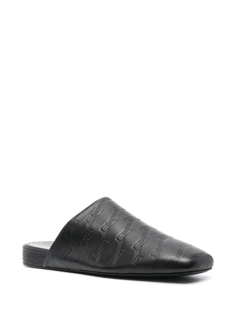 Balenciaga Balenciaga Cosy Bb Leather Slippers 2