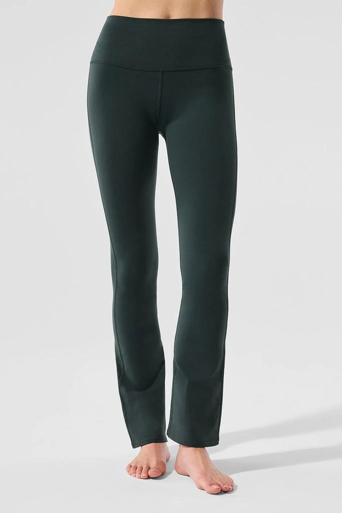 Alo Airbrush High-Waist 7/8 Bootcut Legging - Charcoal Green 2