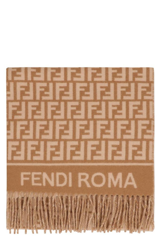 Fendi Fendi Scarf Ff In Wool And Cashmere