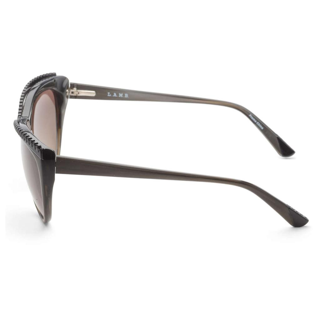 L.A.M.B. L.A.M.B. Women's Green Cat-Eye Sunglasses