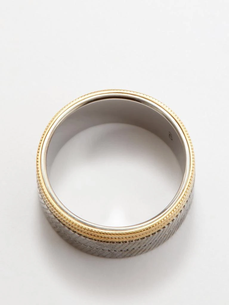 Saint Laurent Tandem two-tone ring 5