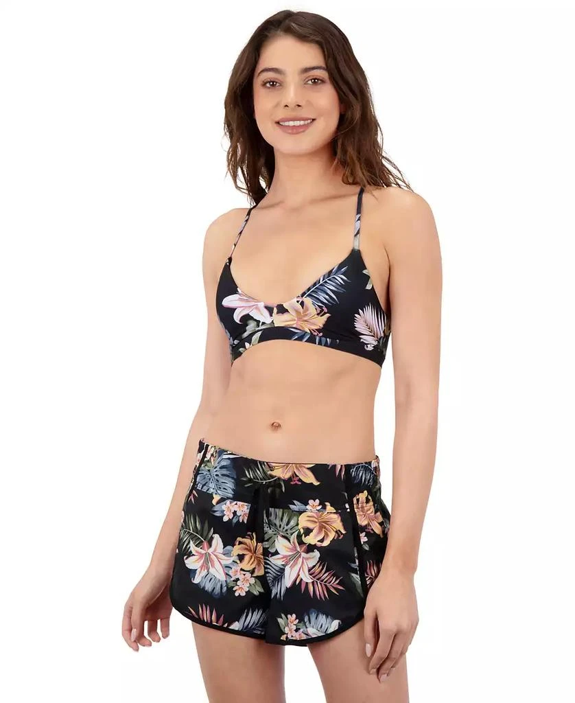 Hurley Women
s Lily Lux Aquas Printed High Rise Boardshort