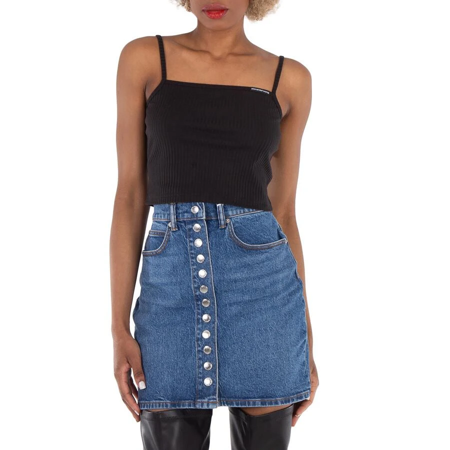 Alexander Wang Ribbed-Knit Cotton Cami Top