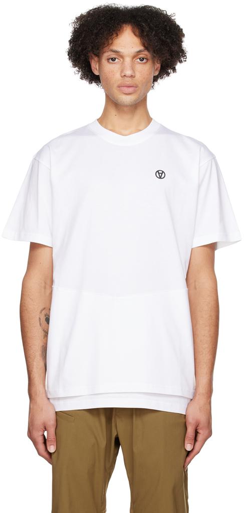 Acronym White Layered T-Shirt