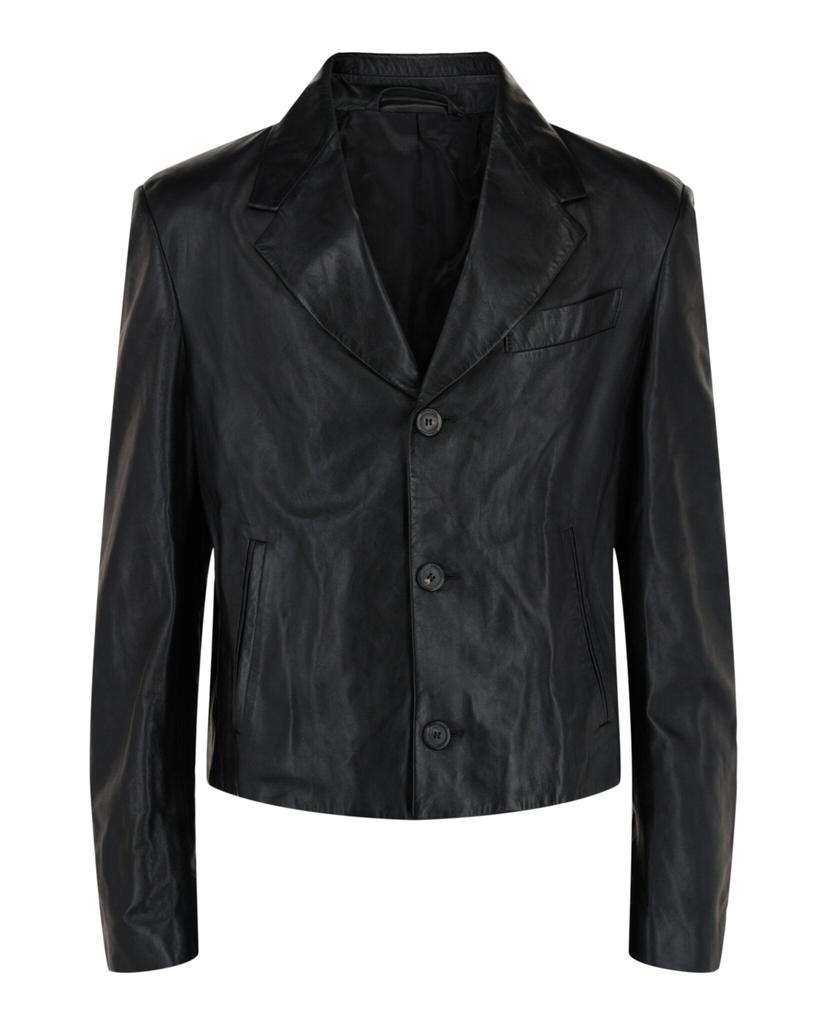 Salvatore Ferragamo Leather Blazer