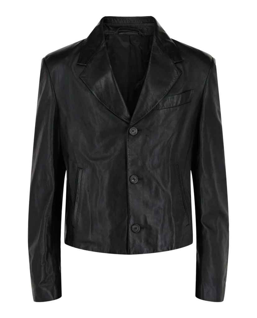 Salvatore Ferragamo Leather Blazer 1