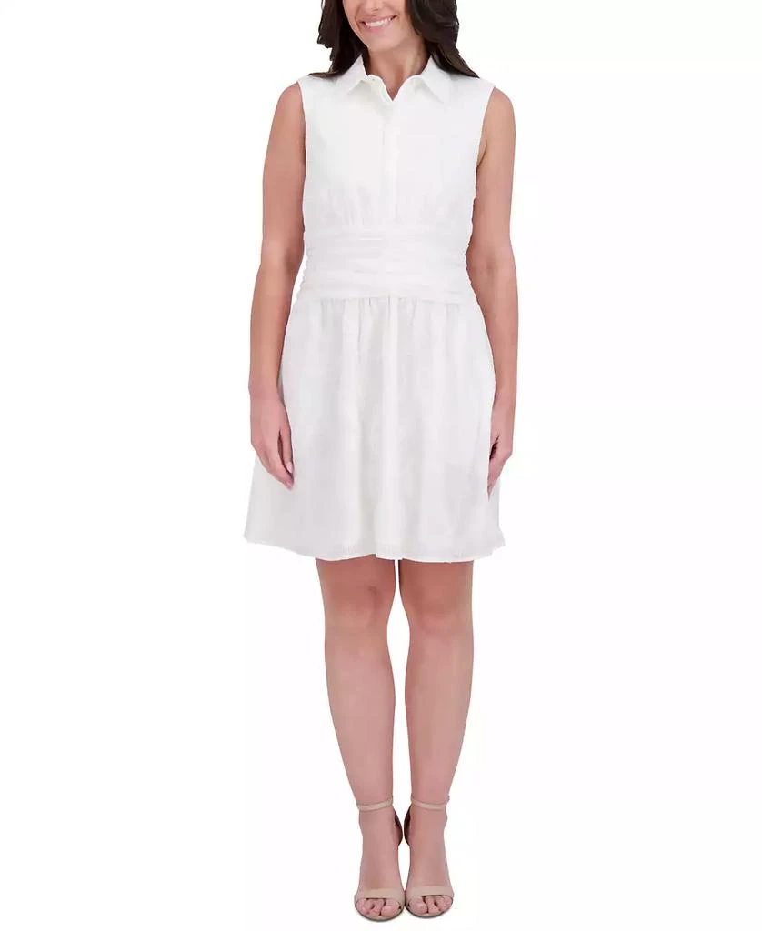 Kensie Women's Embroidered-Chiffon Sleeveless Dress 1