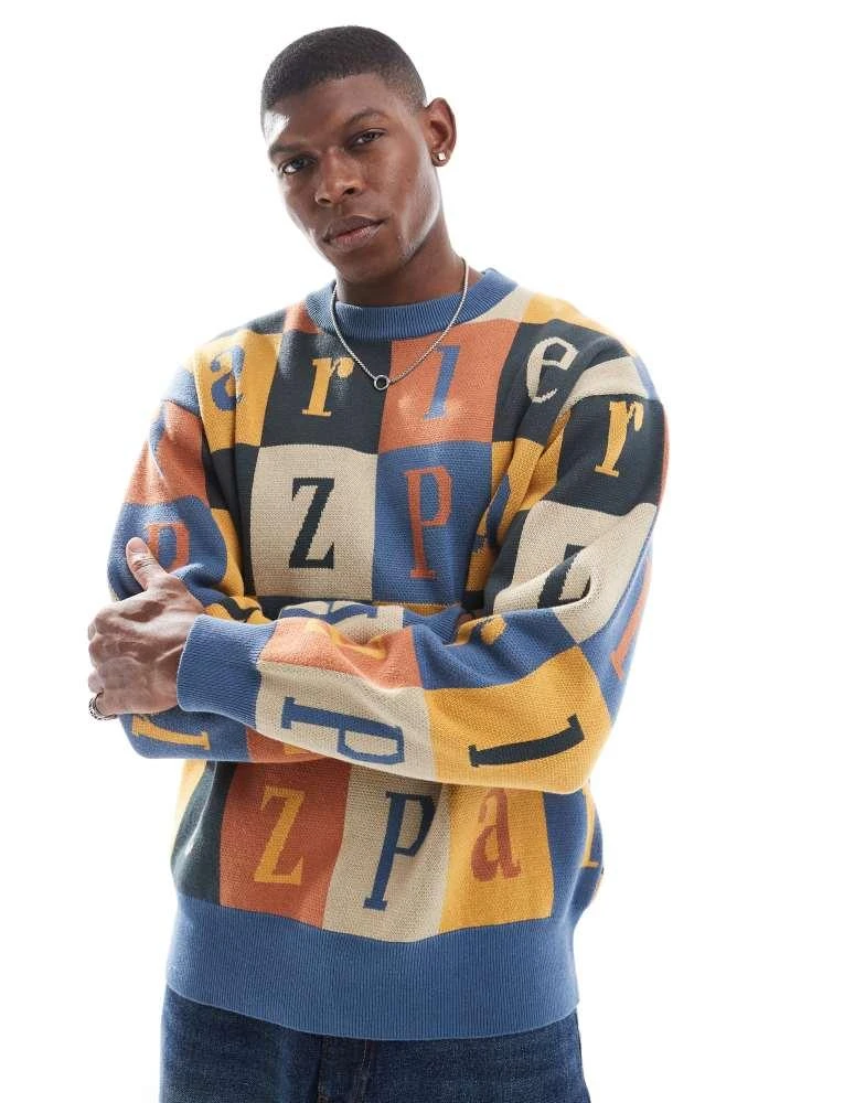 Parlez Parlez logo knitwear jumper in multi 1