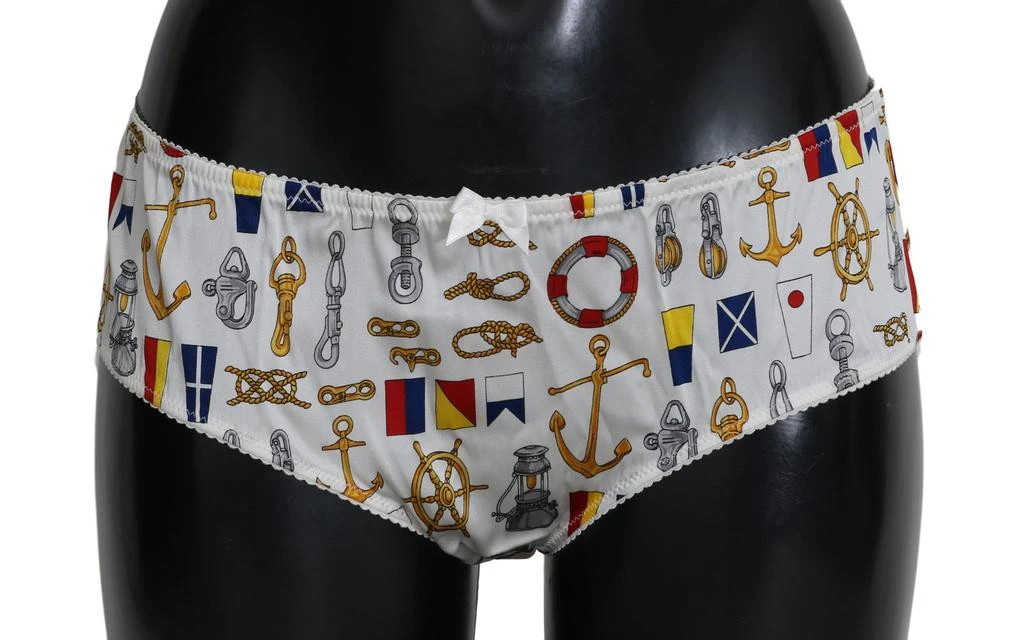 Dolce 
Gabbana Underwear Sailor Print Silk Women
s Bottoms