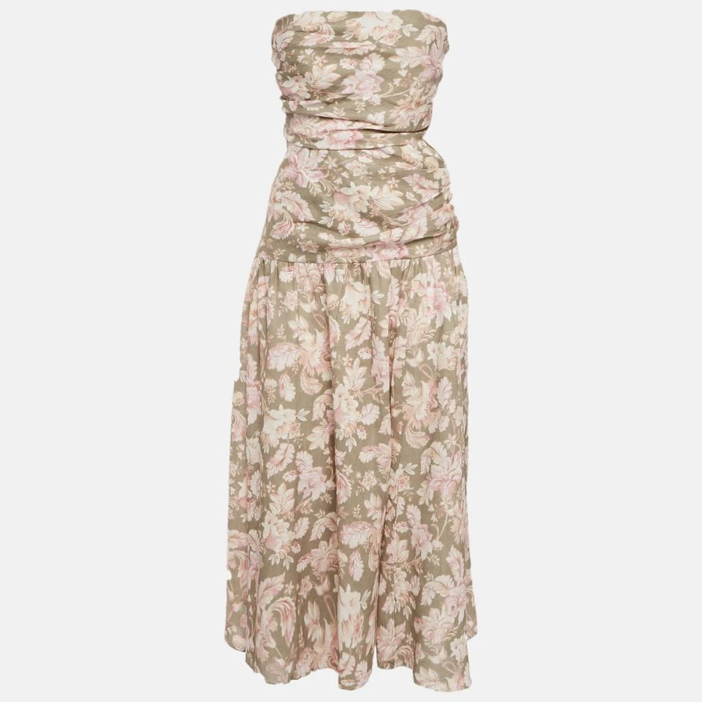 green lace bardot dress Zimmermann Silk Wrap Midi Dress Forest Green Silk, Dolman – Naked Pear main image 1