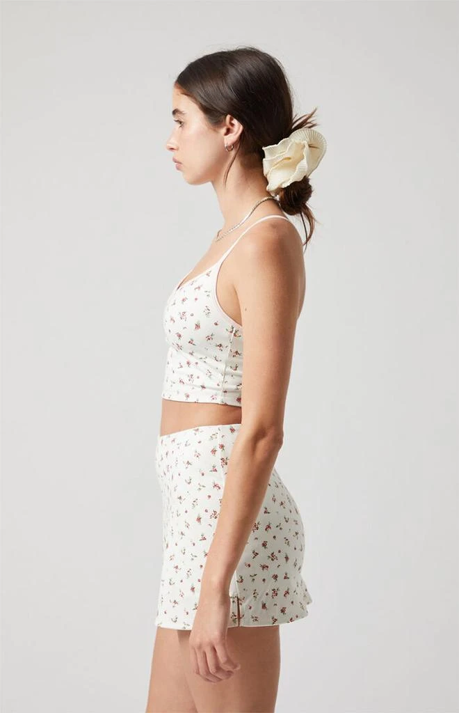 PAC 1980 PAC WHISPER Active Floral Charlie X-Back V-Neck Sports Bra 4