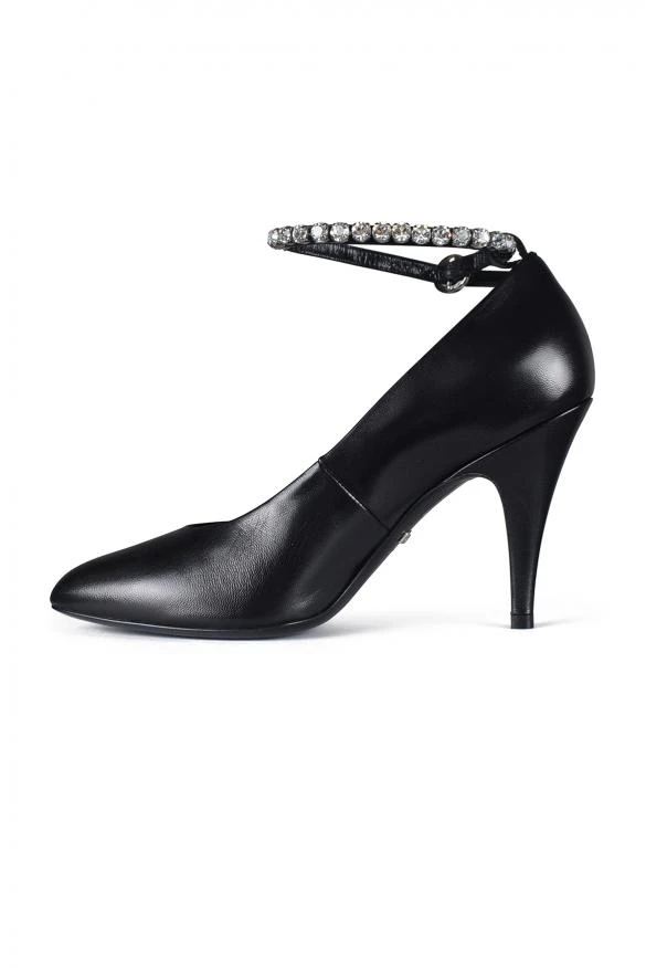 Gucci Crystal-embellished leather pumps 5