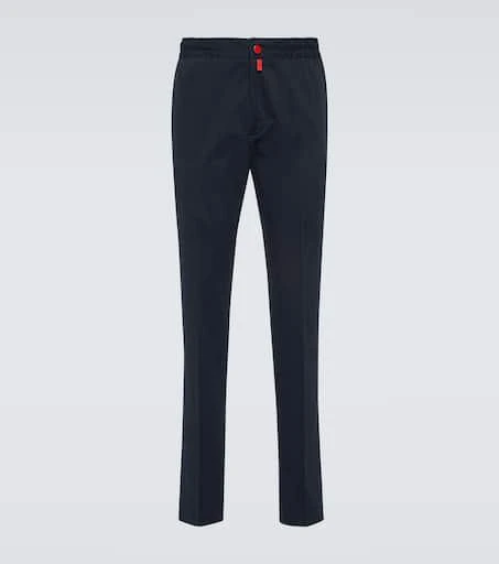Kiton Cotton jersey straight pants 1
