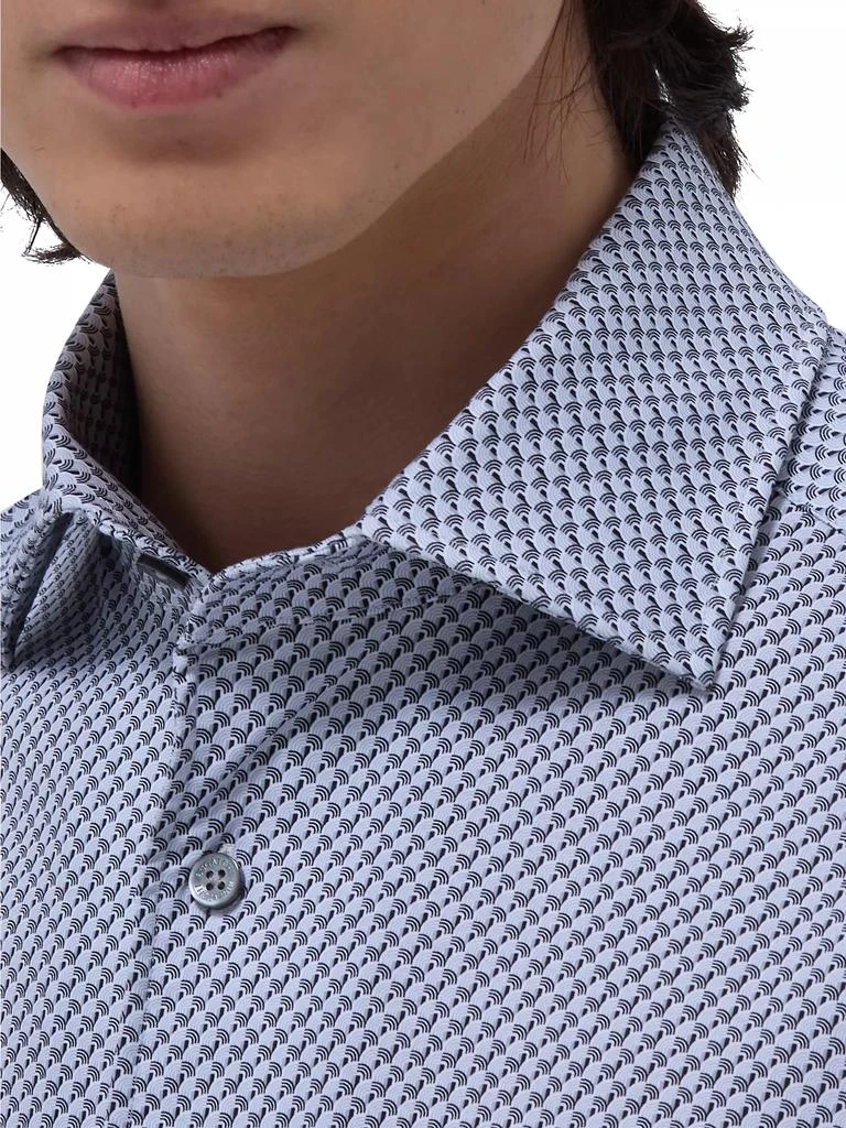 BUGATCHI Devon Printed Stretch Cotton Shirt 6