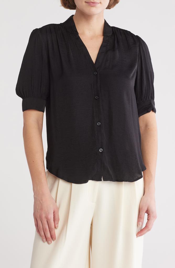 Tahari Short Sleeve Airflow Blouse