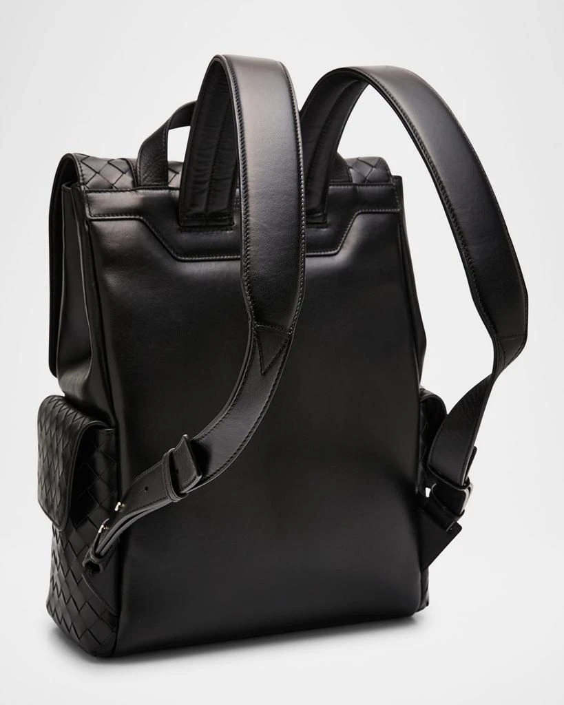 Bottega Veneta Men's Intrecciato Leather Backpack 3
