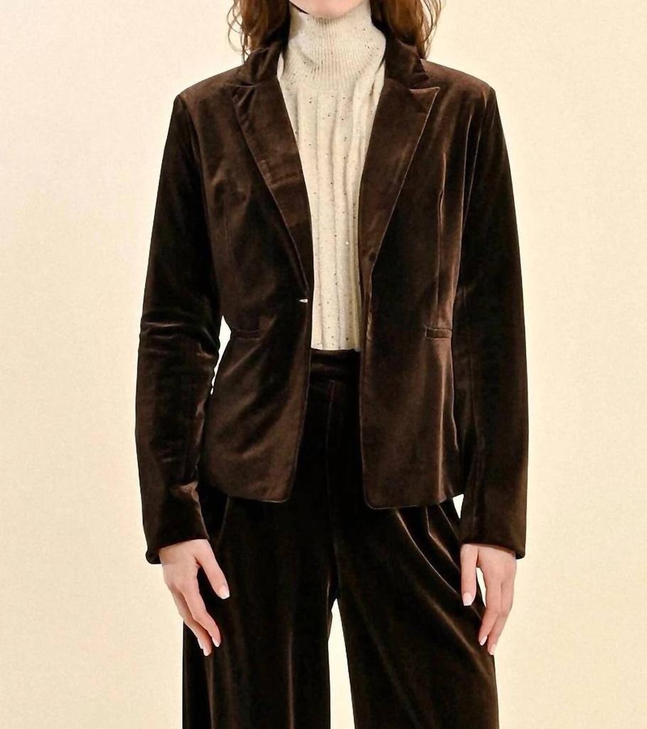 Molly Bracken Molly Bracken - Velvet Blazer