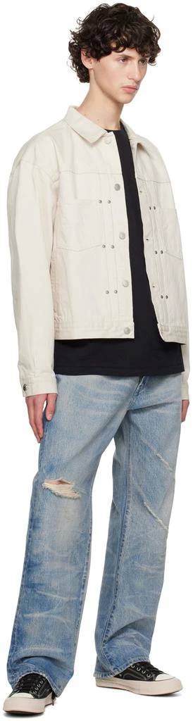 John Elliott Off-White Thumper Type II Denim Jacket 4