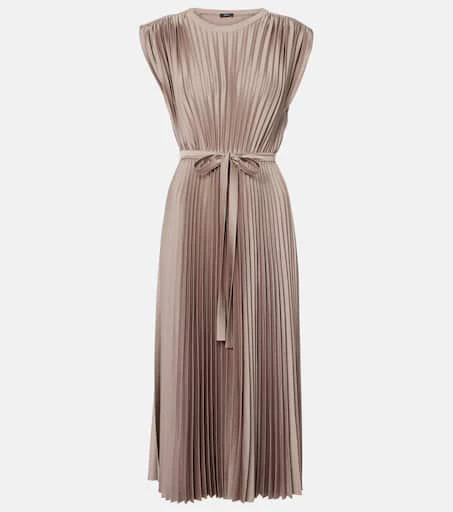 Volta belted pliss satin midi dress  On Sale Now with Up to 32% Off |  Discover Exclusive Deals & Savings at BeyondStyle  Authentic Joseph  m|e|w|clothing|midi dresses|dresses|joseph|n|o|women|designers with  Limited-Time Discounts, Free