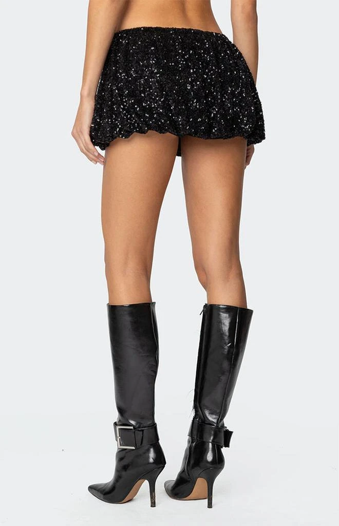 Edikted Sequin Bubble Micro Skort 4