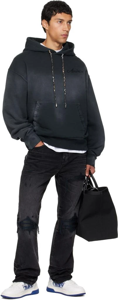AMIRI Black Bleach Bandana Hoodie 4