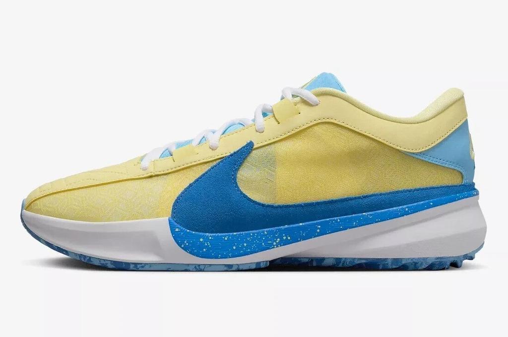 NIKE Zoom Freak 5 DX4985-700 Sneaker Yellow Basketball Shoes DWA1489